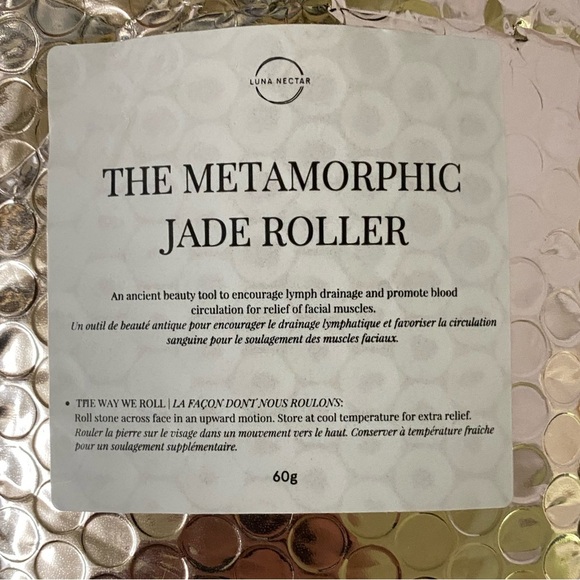 Luna Nectar Metamorphic Jade Facial Roller, New - Picture 3 of 3